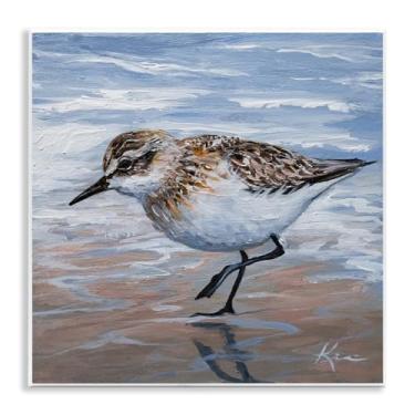 Imagem de Stupell Industries Pintura Sand Piper Shore Design de arte de placa de parede por Lindsay Kivi Fine Art, 12 x 12