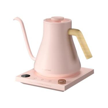 Imagem de INTASTING Chaleira elétrica, chaleira elétrica pescoço de ganso, controle de temperatura ± 1 ºC, interior de aço inoxidável, aquecimento rápido, para derramar sobre café, preparar chá, ferver água