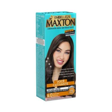 Imagem de Embelleze tintura maxton kit 4.0 castanho natural