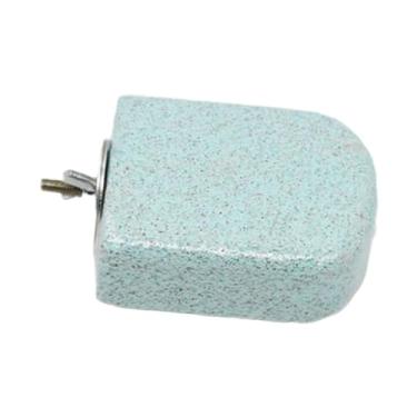 Imagem de IEUDNS Dentes de, boca, molar, suporte para gaiola de pássaros, pedra de moer para periquitos, canários, chinchilas e periquitos, Verde