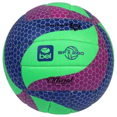 Imagem de Bola Vôlei Bfx280 Official Volleyball Colorida Leve 18 Painéis Costura