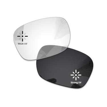 Imagem de Combine8 Lentes de reposição com proteção UV para óculos de sol RayBan Meta Wayfarer RW4006 50 mm resistentes a arranhões – cinza eclipse fotocromático – não polarizado