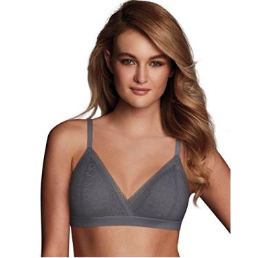 Imagem de Maidenform Sutiã triangular confortável casual, Céu granito azul/cinza cinza, GG