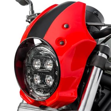 Imagem de Capa de para-brisa para para-brisas de carenagem de farol de motocicleta compatível com Rebel 500 300 CMX500 CMX300 2017-2025 2020 2021 2022 2023 2024 (vermelho)