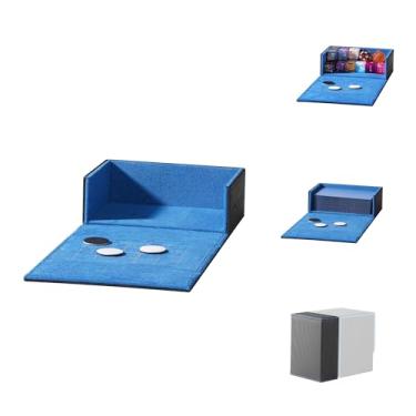 Imagem de Mage Tech Backpack Token Box (Adventurer Module) - Snap-On Back Panel - Built-in Life Tracker - Holds 30+ Counter Dice or Double-Sleeved Cards - MTG Commander/EDH & More (2. Enigma (Black/Blue))