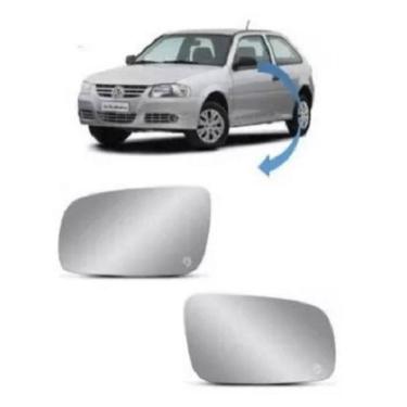Imagem de Par Lente Espelho Retrovisor Gol Parati Saveiro G3 G4