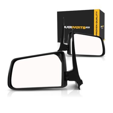 Imagem de Para Chevy S10 1985-1993 Espelho retrovisor lado do motorista e do passageiro | Par | Manual | Substituição para 15675113, 15675114 | GM1320128, GM1321128