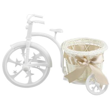 Imagem de STOBAZA Cesta de flores de triciclo para decoração de mesa, suporte de armazenamento de doces para chá e lembrancinhas de festa, material único design