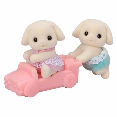 Imagem de Figuras - Sylvanian Families - Gêmeos Coelho Floral - Epoch Magia