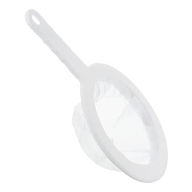 Imagem de Filtro de alimentos de 23 x 15 cm, filtros de malha de cozinha com 200 filtros de malha peneira de malha fina com alça para filtro, suco, café, leite de soja, branco