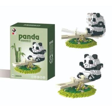 Imagem de Blocos De Montar Panda Gigante, Pequenas Partículas, Ornamentos Educac