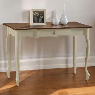 Imagem de Aparador Para Sala 1 Gaveta Pés Luiz Xv - Verde Chá Laca Com Tampo Imbuia Glazer