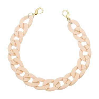 Imagem de PATIKIL Corrente de bolsa de acrílico, anéis de ligação de corrente de acrílico de 38 cm, alça de bolsa, elos rápidos, ganchos de ganchos para fazer joias, faça você mesmo, bolsa de artesanato