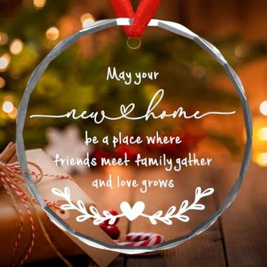 Imagem de Aquecimento de casa – Presente de inauguração de casa nova para casas novas, ideias de presentes de inauguração de casa para mulheres – Presentes de casa nova para donos de casa – Ornamento de vidro