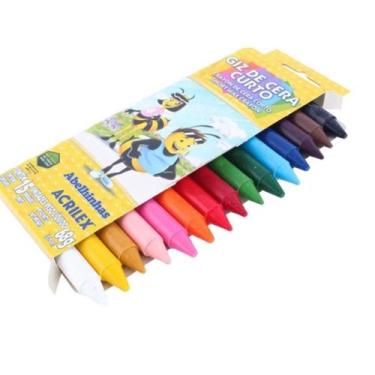 Imagem de Giz de Cera Curto 15 cores Acrilex