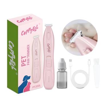 Imagem de Aparador de pata de cachorro com luz LED, cortador de cabelo recarregável sem fio, lâmina larga de 18 mm, baixo ruído (35 dB), tela de LED, ideal para aparar patas, olhos, orelhas, rosto e garupa para