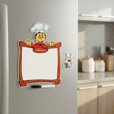 Imagem de Lousa Magnética para geladeira Cozinheiro - Genérica