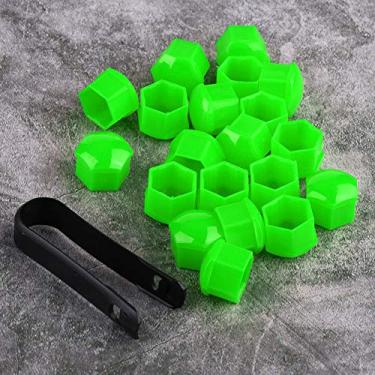 Imagem de 20pcs de 17 Mm para Parafuso do Cubo da Roda do Carro Anti -roubo Tampa de Proteção contra a Borda do Pneu do Veículo (Verde)