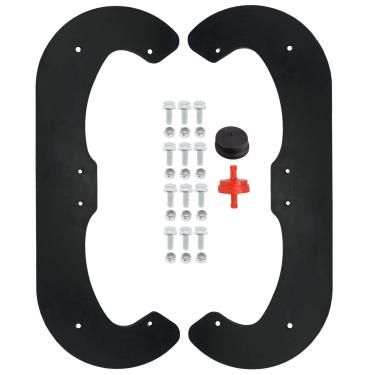 Imagem de Chacarbtu Pás de soprador de neve 84-1980 para lançadores de neve Toro Powerlite de 40,6 cm de estágio único com kit de ferragens