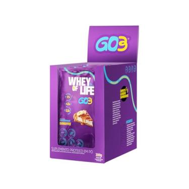 Imagem de GO3 - WHEY PROTEIN CONCENTRADO GO3 - DISPLAY 10 SACHÊS -