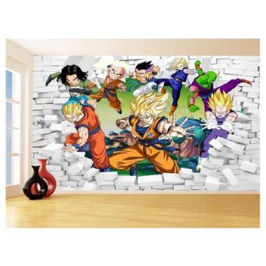 Imagem de Papel De Parede 3D Dragon Ball Goku Vegeta Anime 3,5M Dbz35 - Você Dec