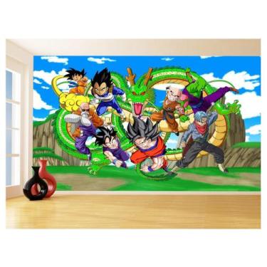 Imagem de Papel De Parede Dragon Ball Goku Vegeta Anime 3,5M Dbz458 - Você Decor