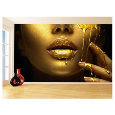 Imagem de Papel De Parede Salão De Beleza Maquiagem Make 3,5M Slb52 - Você Decor