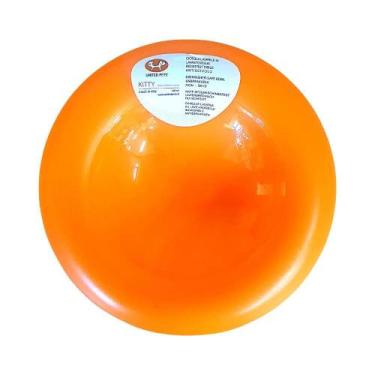 Imagem de Comedouro Plano Para Gatos United Pets Kitty Laranja 120Ml