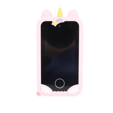 Imagem de Qiilu Telefone Inteligente para Crianças, Brinquedos de Aprendizagem para Meninos e Meninas de 3 a 10 Anos Com Tela Sensível Ao Toque de 2,8 Polegadas, Câmeras Duplas, Jogos, (PINK)