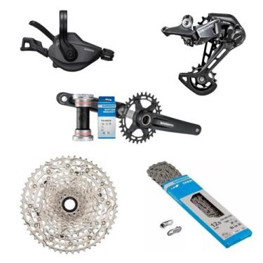Imagem de Kit Grupo Shimano Deore M6100 12v Completo MicroSpline Pdv Hollowtec