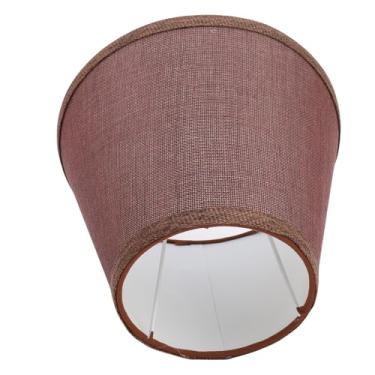 Imagem de Hyuduo Abajur para Candeeiro de Mesa Lumbo Artesanal de Tecido Artesanal E27 Lampshade Com Delicado Bordado à Mão para o Quarto da Casa da Sala de Estar Hotel Iluminação (Café)