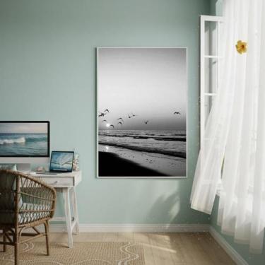 Imagem de Quadro Decorativo Gaivotas Do Litoral-70X50Cm - Quadros On-Line