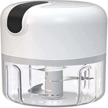 Imagem de Processador de alimentos, portatil, pequeno, picador, triturador, mistura, eletrica, facil uso, elegante.