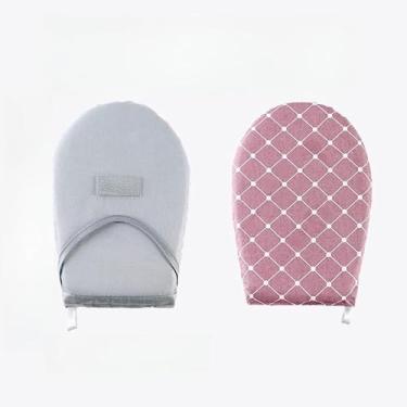 Imagem de Tapete portátil de passar a ferro - Mini almofada resistente ao calor para ferros a vapor e vaporizadores de roupas, tábua de passar roupa pequena para viagem em casa (rosa 2)