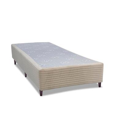 Imagem de Base Box Para Colchão Solteiro Cama Inbox Livity 38x88x188cm Bege