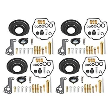 Imagem de Kit de reparo de carburador de carburador 4SETS substituição de válvulas de corte de ar de diafragma para 1985-2007 YM Vmax V-MAX 1200