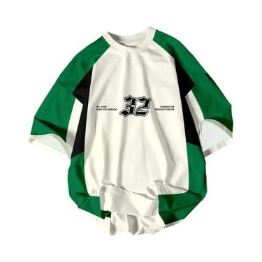 Imagem de Camiseta De Verão plus Size Para Homens E Mulheres Com Estampa Gráfica