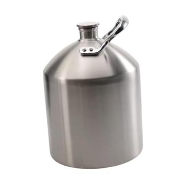 Imagem de Ｂｅｓｇａ Growler de cerveja em aço inoxidável 304, acessórios para cerveja caseira, mantém a fresca com alça, 5l