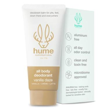 Imagem de Hume Supernatural Bálsamo desodorante invisível para todo o corpo – proteção total – sem alumínio, sem bicarbonato de sódio – controle de odor antiatrito – clinicamente testado em peles sensíveis
