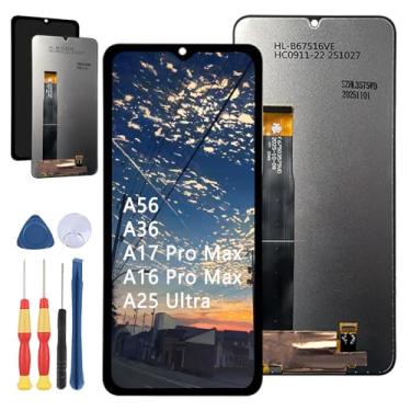 Imagem de Yuxyiony Nova tela de substituição para Hotwav A56 / A36 / A17 Pro Max / A16 Pro Max / A25 Ultra LCD tela de reparo e acessórios de ferramentas de substituição