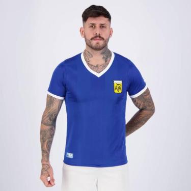 Imagem de Camisa Argentina Retrô Copa 1986 Azul - Retromania, M
