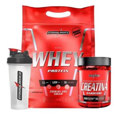 Imagem de Kit Nutri Whey 900g com Creatina 60 cápsulas e Coqueteleira 700ml Inte