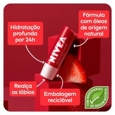 Imagem de NIVEA - Protetor Hidratante Labial - Sabores, MORANGO - NIVEA