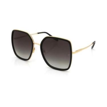 Imagem de Óculos Solar Ana Hickmann Ah90008 A01  Brilho Lente Cinza Degradê-Feminino