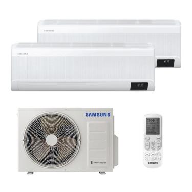 Imagem de Ar Condicionado Bi Split Inverter Samsung WindFree 18.000 Btus (Hi Wall 9.000 BTUs + Hi Wall 9.000 BTUs) Quente e Frio 220V