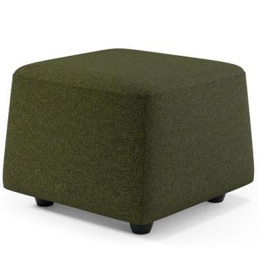 Imagem de Puff Decorativo Orgânico Para Sala Living Morelo M05 Linho Verde - Lya