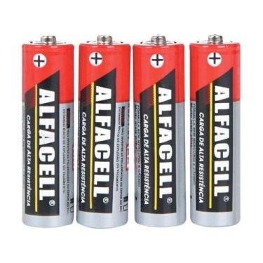 Imagem de Pilha Palito AAA Kit 4 Unidades Zinco 1,5V Não Recarregável para Contr