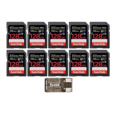 Imagem de SanDisk Extreme PRO 128GB 170 MB/s UHS-I Cartão de Memória SDXC (Pacot