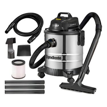 Imagem de Aspirador Pó e Água GRADIENTE PGAC200 Inox com Soprador 20 Litros 1200