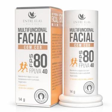 Imagem de Base Facial com Cor e Protetor Solar FPS 80 Entre Elas 14g FPUVA40